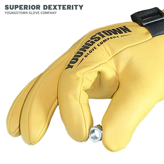 16-4100-10 Youngstown 10" Secondary Leather Protector Glove - Superior Dexterity