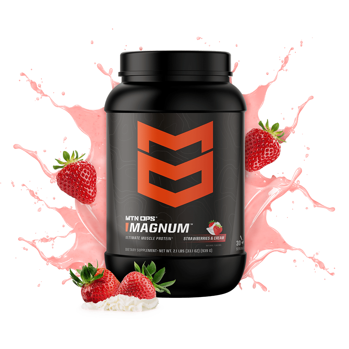 MAGNUM - Strawberries and Cream / Tub - 30 Servings