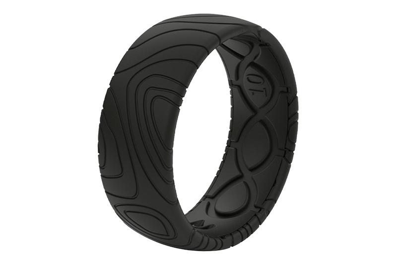 Load image into Gallery viewer, 3D Topo Midnight Black Ring
