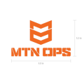 MTN OPS VINYL DECAL - Orange