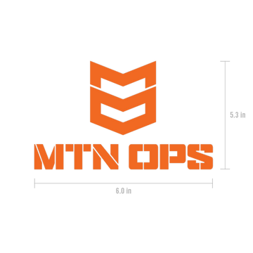 MTN OPS VINYL DECAL - Orange