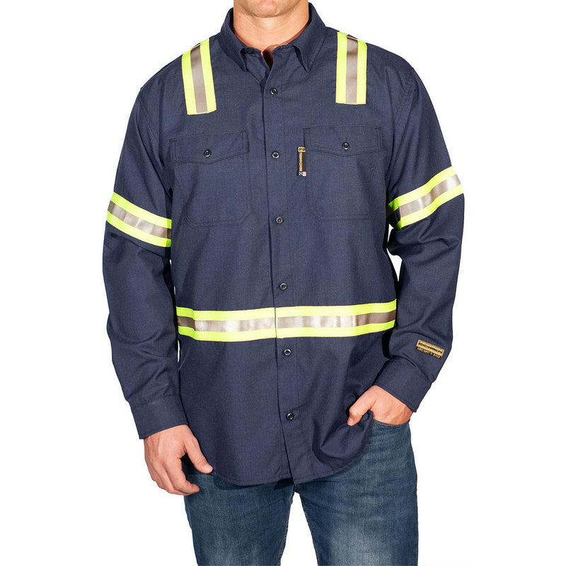 Load image into Gallery viewer, &quot;Silver Bullet&quot; FR Shirt with YSY Reflective Striping

