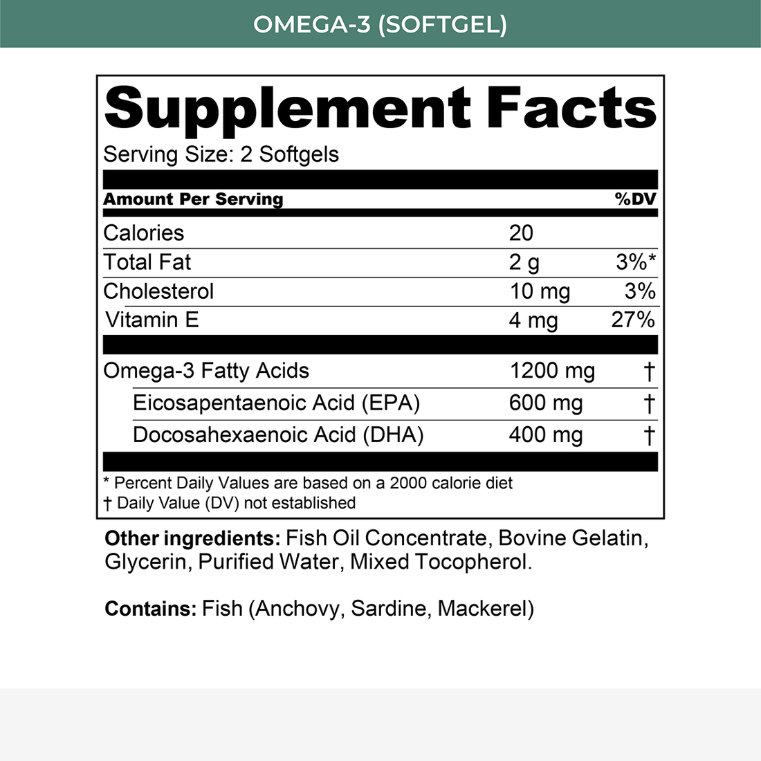 OMEGA-3 - Bottle