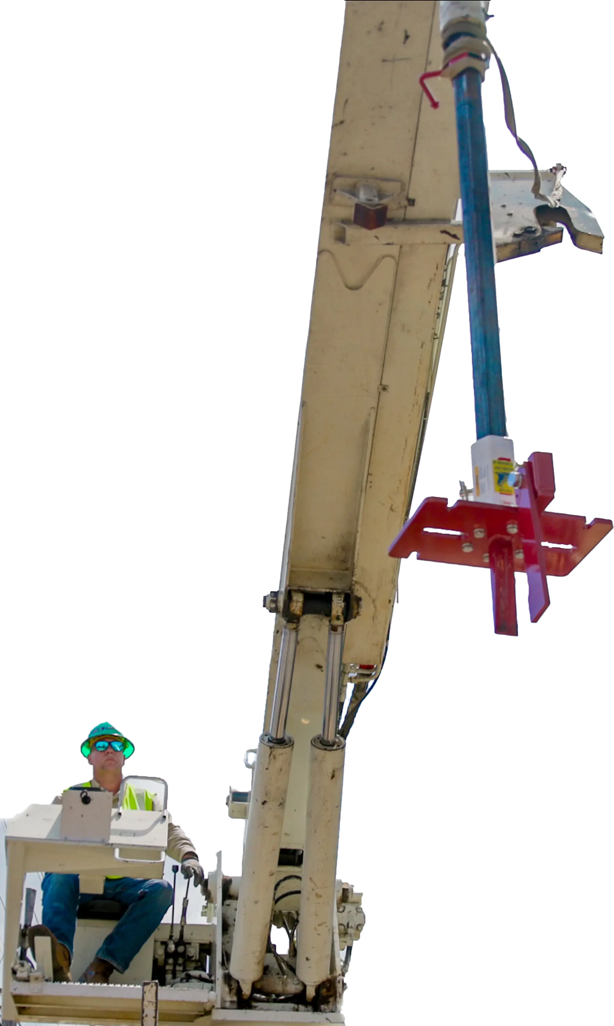 Pole Twister utility pole removal tool in use
