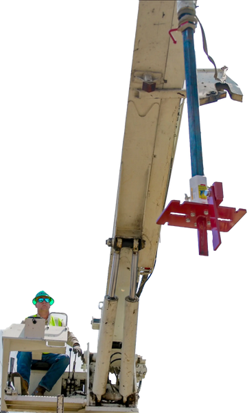 Pole Twister utility pole removal tool in use