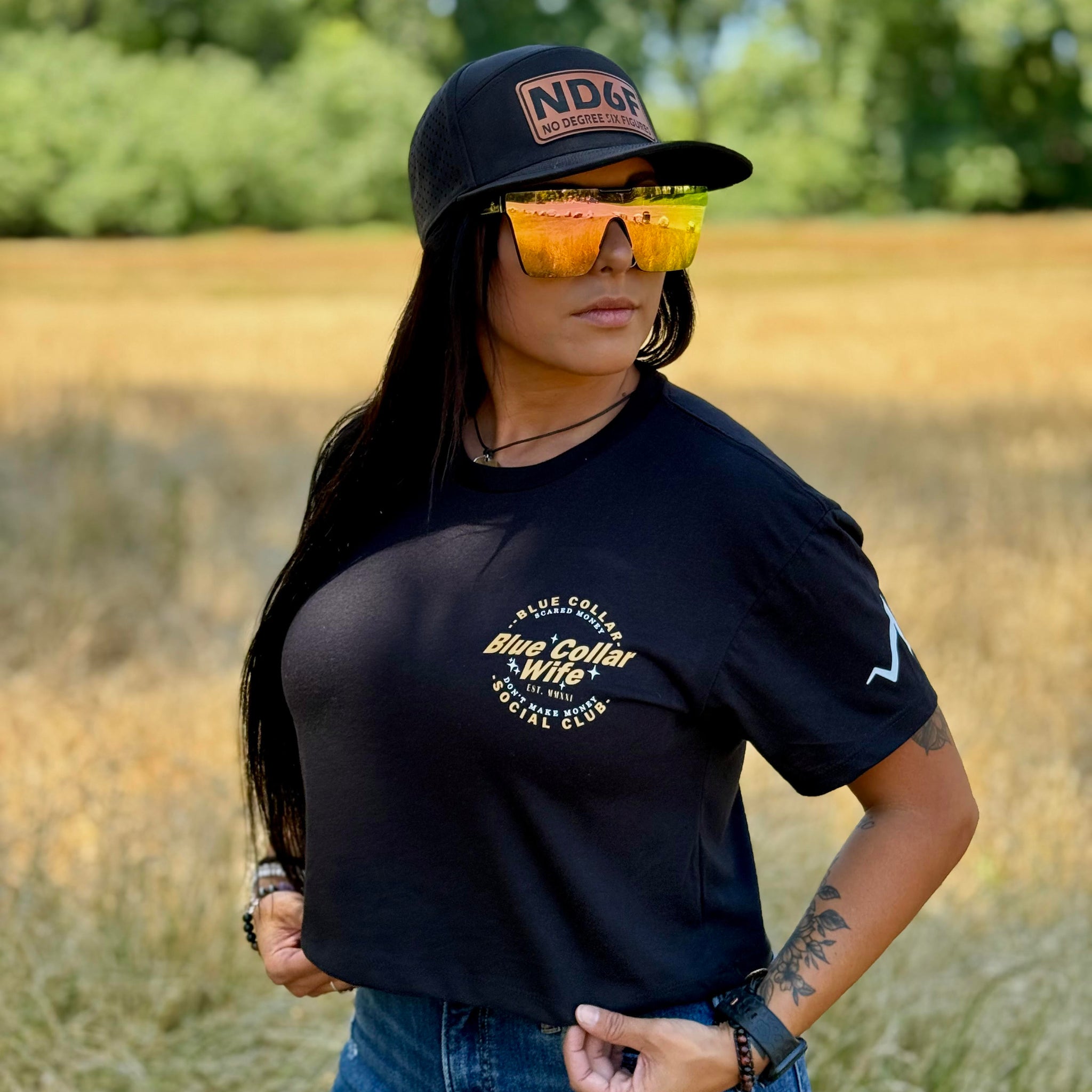 Blue Collar Wife Social Club Women's Crop Top