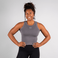 WOMEN'S CHARM CROP TOP - Gray / XXL