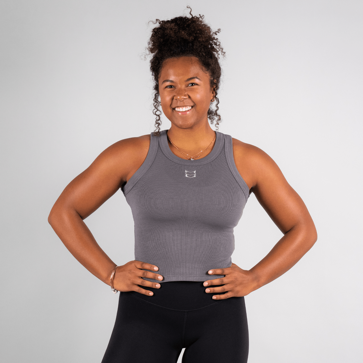 WOMEN'S CHARM CROP TOP - Gray / XXL