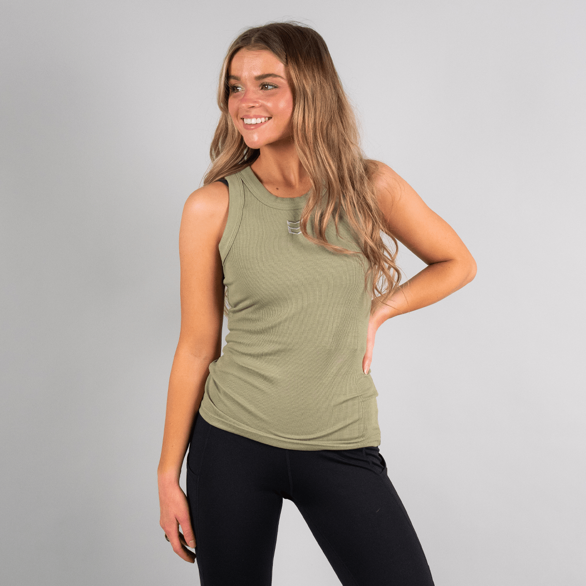 WOMEN'S CHARM TANK TOP - Olive / XXL