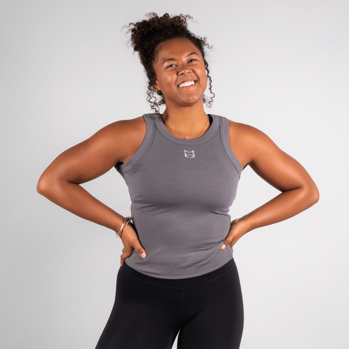 WOMEN'S CHARM TANK TOP - Gray / XXL