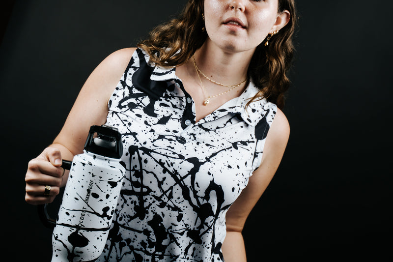 Load image into Gallery viewer, Women&#39;s Coldest x Shankitgolf Dark Matter Polo
