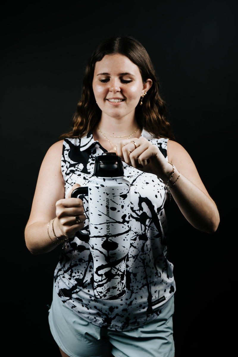 Load image into Gallery viewer, Women&#39;s Coldest x Shankitgolf Dark Matter Polo
