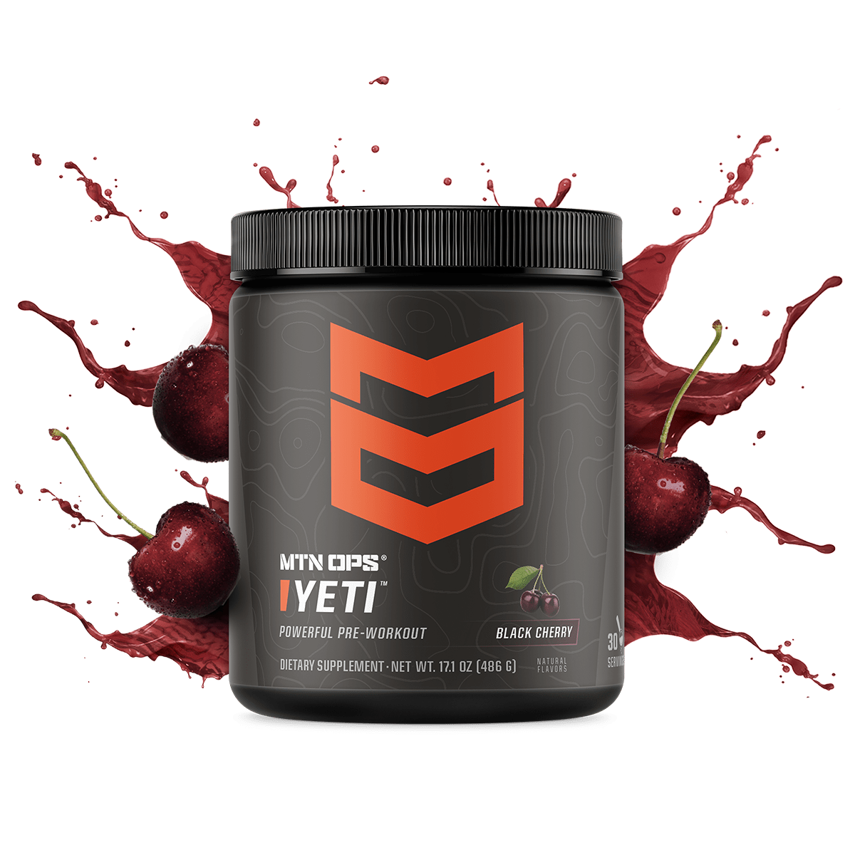 YETI - Black Cherry / Tub - 30 Servings