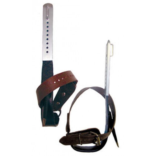 Buckingham Steel Tree Climbers with Permanent Gaff, Straight Stirrup and Lower Straps - 91429R